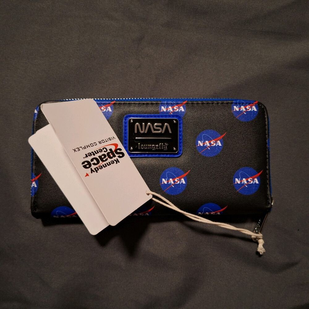 Loungefly Kennedy Space Center NASA Meatball Black NWT